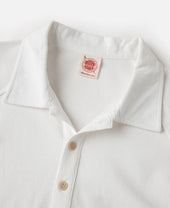 Raglan Sleeve Cotton-Piqué Polo Shirt - White