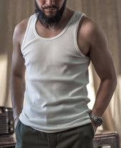 10.5 oz Cotton Tank Top - White
