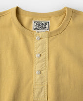 Vintage Short Sleeve Henley T-Shirt - Yellow