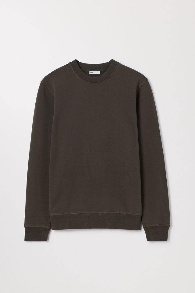 Mud Green Sweatshirt Cotton Loopback Asket