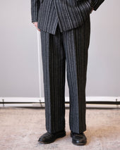 Striped Two Piece Suits Trouser