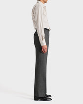 Pantalon Vas En Serg De Laine Et Mohair 2 Ply Chevrons Noir Et Gris