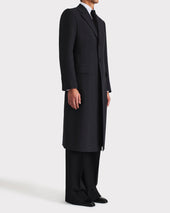 Manteau Droit En Tweed De Laine Thornproof Anthracite