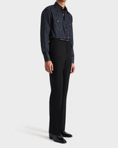 Chemise Western En De Coton Selvedge Brut