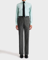 Chemise Col Large Boutonn En Pinpoint De Coton Menthe