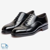 Straight Tip Oxford - Black - Char Last - RTW
