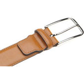 Herring Westminster II Belt in tan calf silver buckle