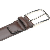 Herring Westminster II Belt in brown calf silver buckle