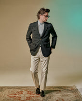 Vintage Ivy Multi Blue Stripe Tab Collar Shirt