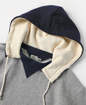 Two-Tone Double V Gusset Hooded Sweatshirt