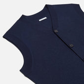 Fine Merino V Neck Sleeveless Cardigan