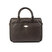 Mensajero Briefcase Leather With Cream Stitching