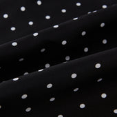 And White Spotted Silk Scarf