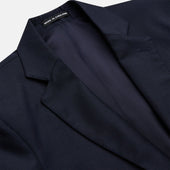 Plain Wool Single Breasted Blazer