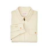 Moleskin Quarter Zip Shirt - Khaki