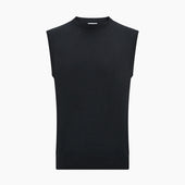 Dark Green Cashmere Round Neck Vest