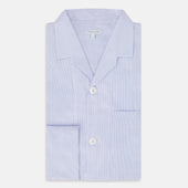 Pale Hairline Stripe Pyjama Shirt