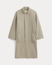Re:Cycled Nylon Mac Coat | Trench Coat Khaki