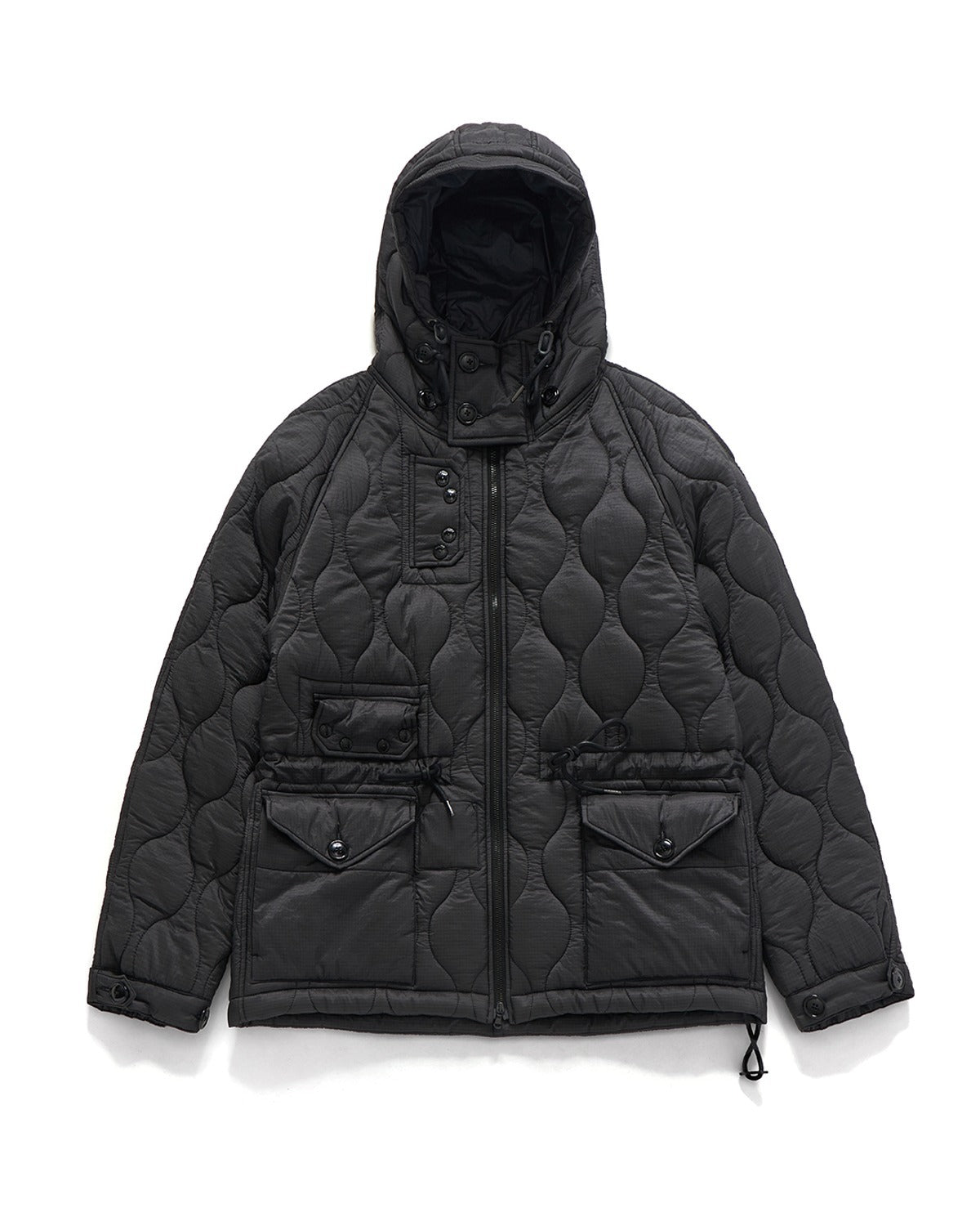 Quilted Royal Navy Parka Ripstop