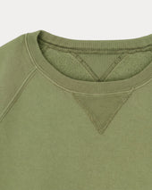 Harvard Felpa Girocollo In Jersey Garzato Con Taglio Raglan