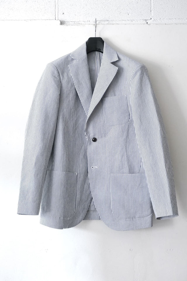 FUJITO N.O.UN Jacket Indigo Stripe | Directors Web Shop powered by BASE
