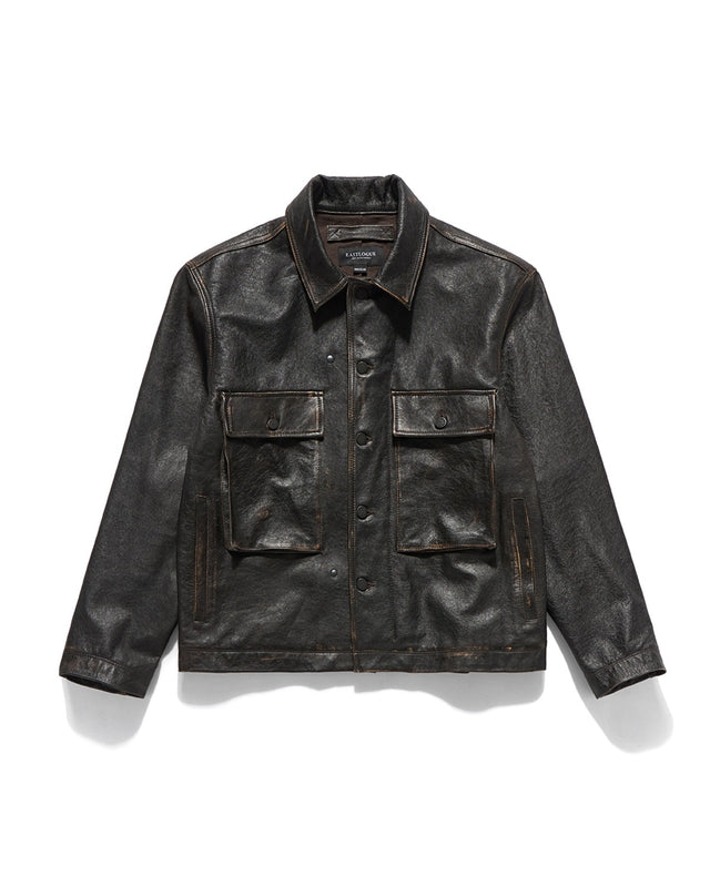 KW M43 LEATHER JACKET / VINTAGE BLACK
