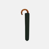 Telescopic Umbrella With Brown Maple Crook Handle
