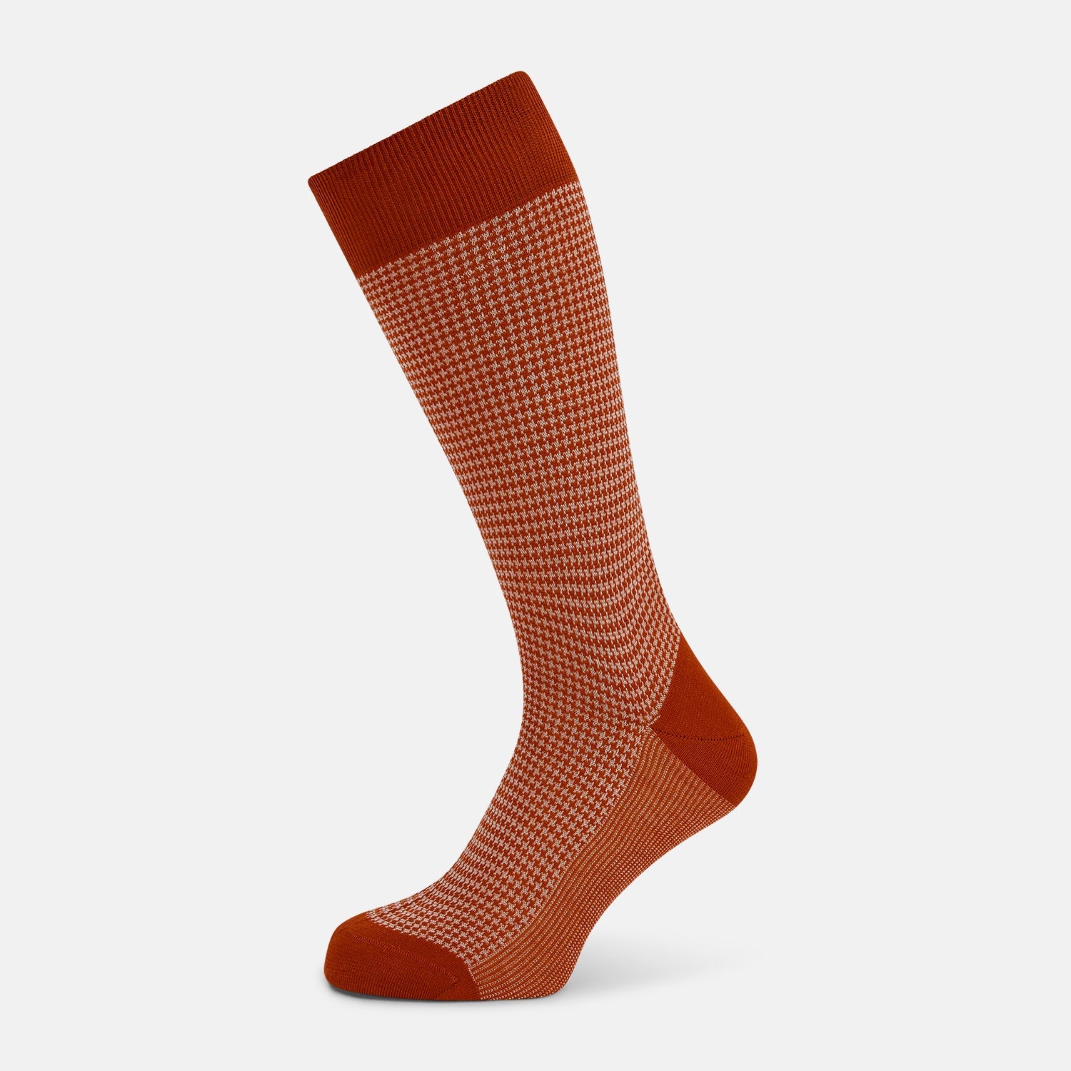 Houndstooth Mid Length Socks