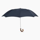 Telescopic Umbrella With Brown Maple Crook Handle
