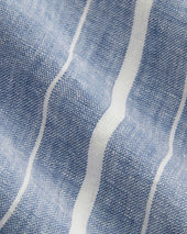 The Linen Easy Short | Dutch Blue / Bone