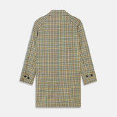 Green And Blue Multi Check Wool Elliot Coat