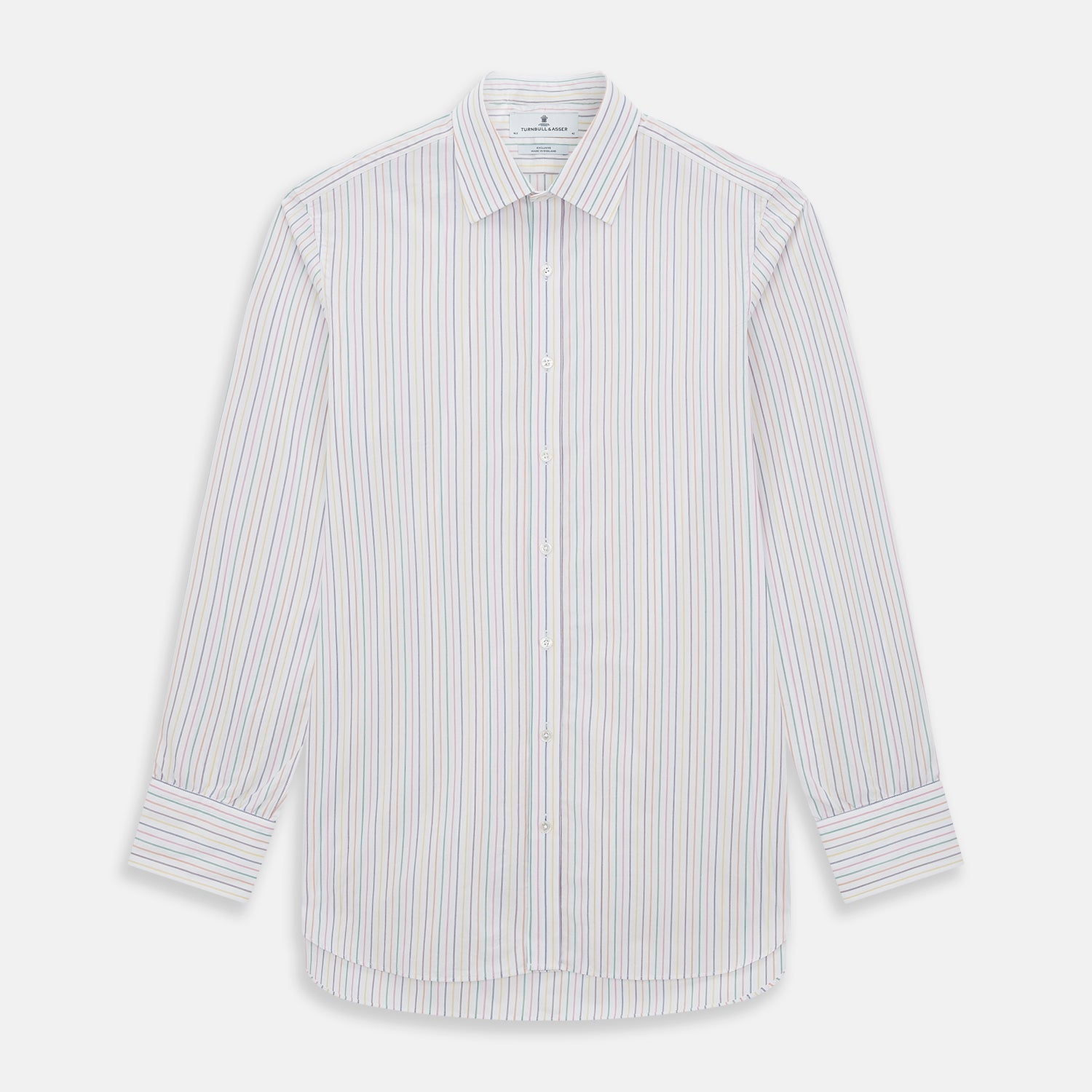 Rainbow Double Pinstripe Mayfair Shirt