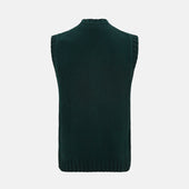Merino V Neck Sleeveless Cardigan