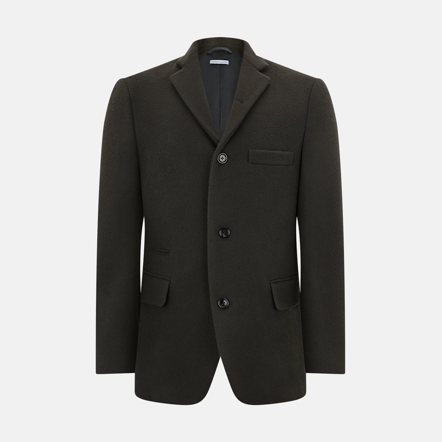 Brown Apsley Single Breasted Caban Coat