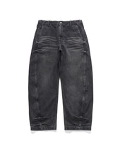 Cinch Back Curved Pants Denim