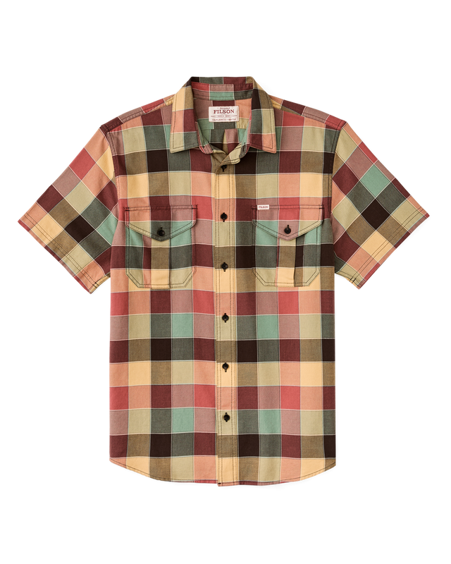 Short Sleeve Lightweight Alaskan Guide Shirt - Red / Multi Plaid