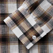 Multi Check Linen Weekend Fit Hayne Shirt