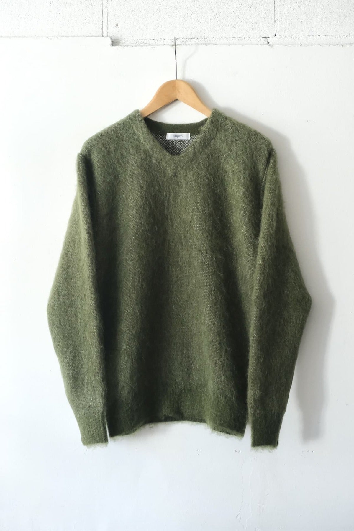 FUJITO V Neck Sweater Olive Green,Purple Gray | Directors Web Shop powered by BASE