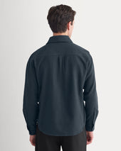 Brushed Flannel Shirt | Heathered Navy