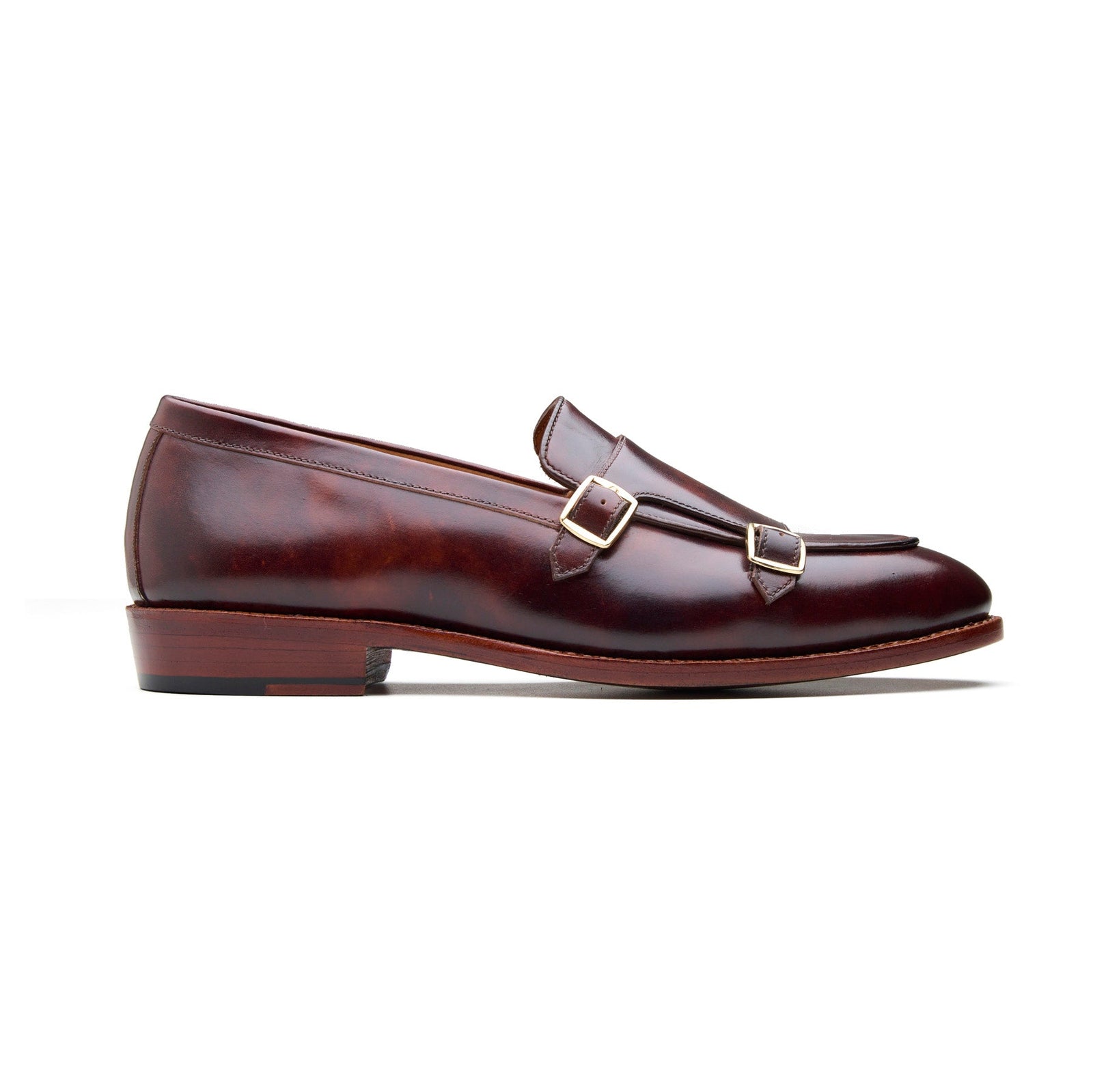 Myron Monk Strap Loafer Chestnut Museum Calf New Age