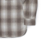 Crosscut Flannel Shirt In Ombre Plaid