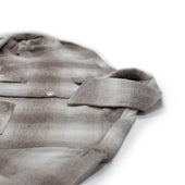 Crosscut Flannel Shirt In Ombre Plaid