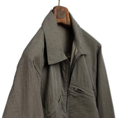 Cycling Jacket In Dune Taupe Cotton Nylon