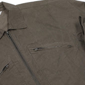 Cycling Jacket In Dune Taupe Cotton Nylon