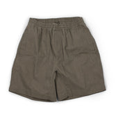 Gusset shorts in Dune taupe cotton/nylon