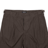 Safari Pant In Brown Italian Cotton Poplin