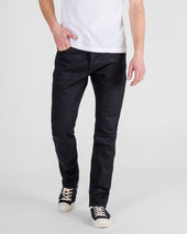 21oz Shinayaka Selvedge Denim Slim Cut Jeans - Black