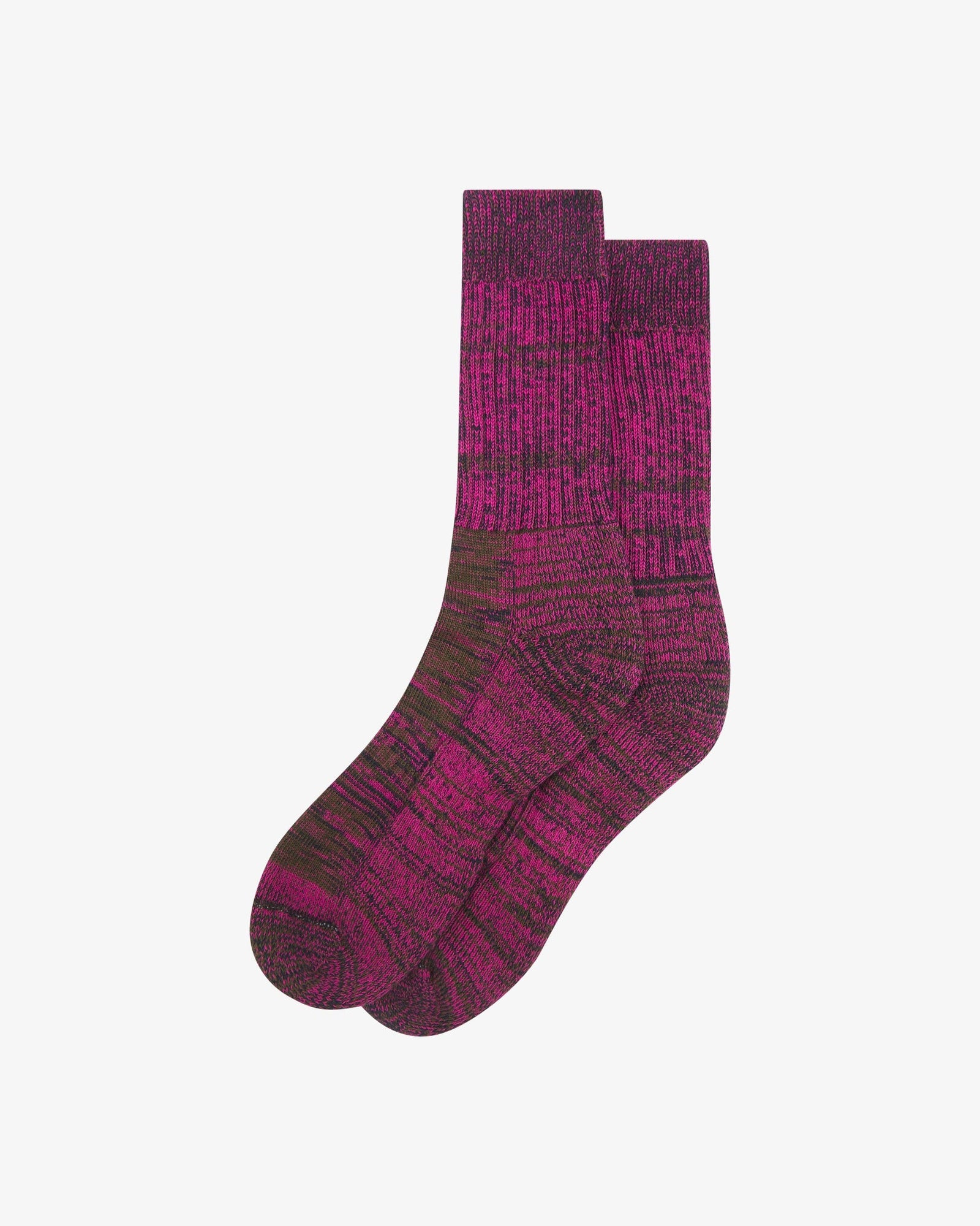 4006 Colour Fuzz Socks Magenta Sunset