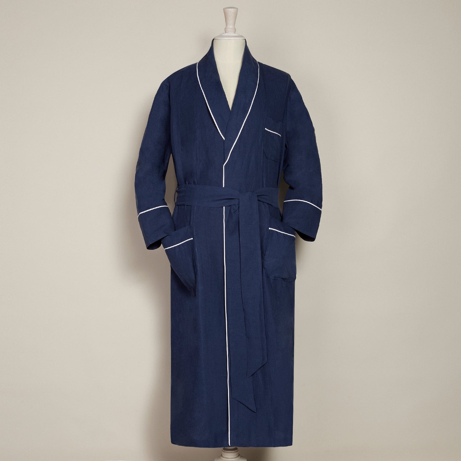 Linen Dressing Gown In