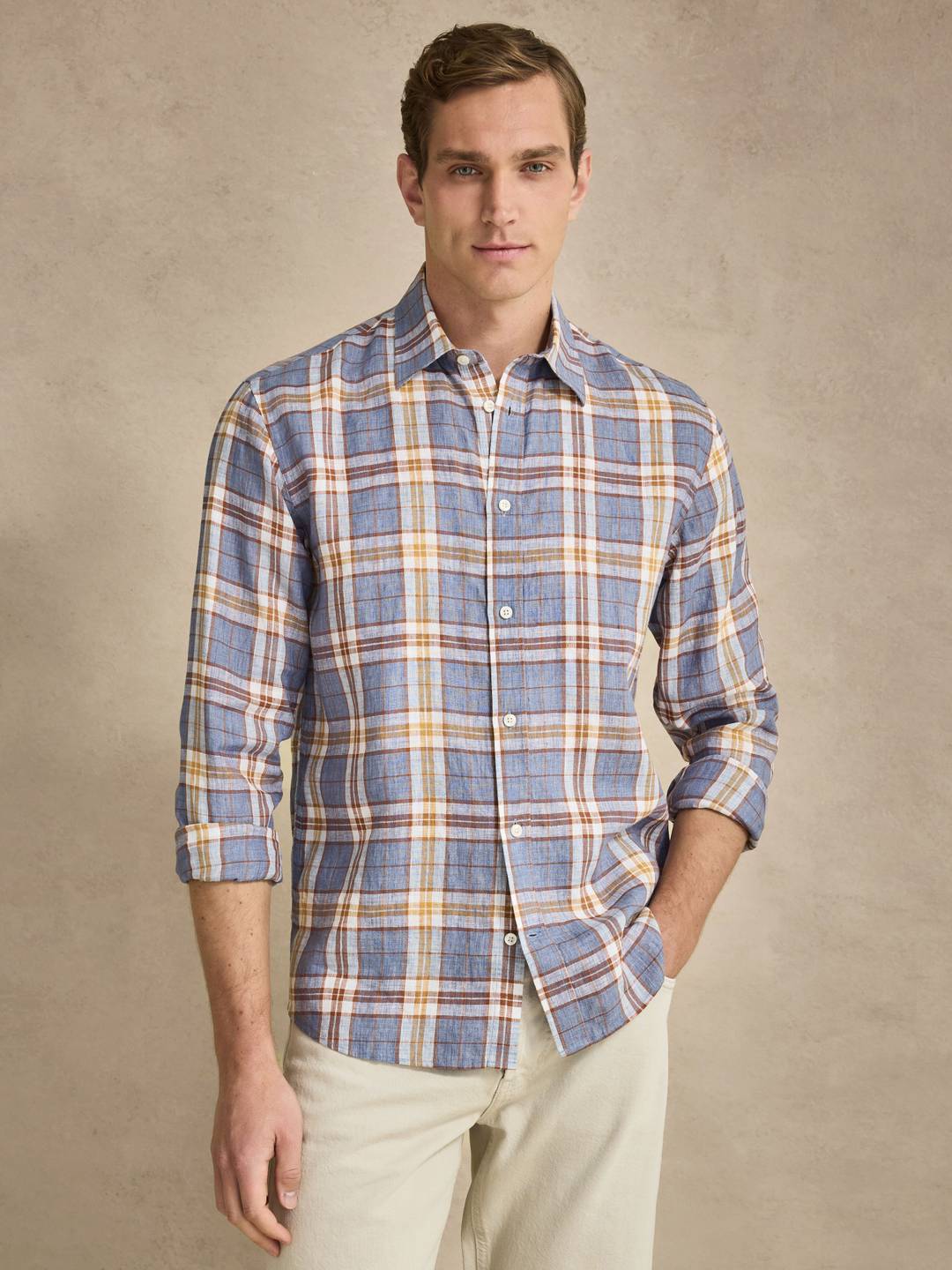 Checked Linen Shirt